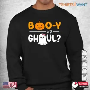 Halloween Gender Reveal Shirts: Boo Y or Ghoul Baby Shower Party Costume 6 Halloween Gender Reveal Shirts Boo or Ghoul Baby Shower Tee 3 1.jpg