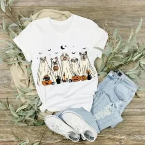 Halloween Ghost Dogs Hoodie- Cute and Spooky Pet Costume Design 7 Halloween Ghost Dogs Sweatshirt Cute and Spooky Pet Costume Design 3