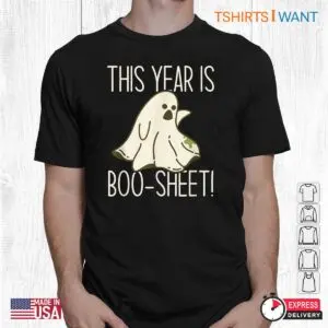 Halloween Ghost Meme: This Year Is Boo Sheet Funny Sad Ghost Meme Halloween Tee 5 Halloween Ghost Meme Boo Sheet Sad Specter 2 1.jpg
