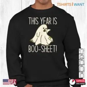 Halloween Ghost Meme: This Year Is Boo Sheet Funny Sad Ghost Meme Halloween Tee 6 Halloween Ghost Meme Boo Sheet Sad Specter 3 1.jpg