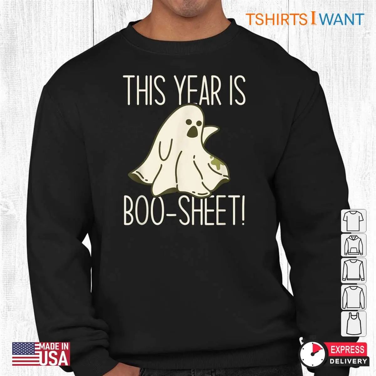 Halloween Ghost Meme: This Year Is Boo Sheet Funny Sad Ghost Meme Halloween Tee 9 Halloween Ghost Meme Tee Mockup