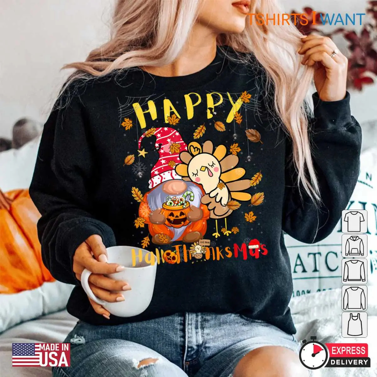 Halloween Gnomes Shirt Hallothanksmas Gnome Tee 4 1.jpg
