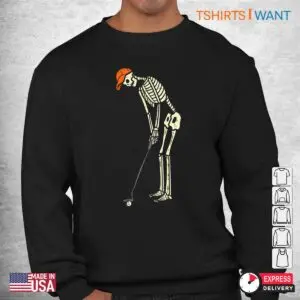 Halloween Golf Shirts: Skeleton Golf Funny Halloween Golfing Sports Costume 6 Halloween Golf Shirts Skeleton Golfer Tee 3 1.jpg