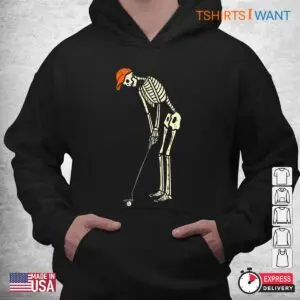 Halloween Golf Shirts: Skeleton Golf Funny Halloween Golfing Sports Costume 7 Halloween Golf Shirts Skeleton Golfer Tee 4 1.jpg