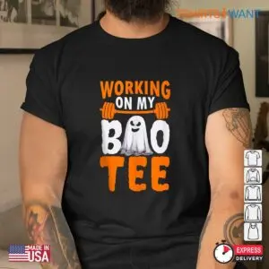 Halloween Gym Shirts: Working On My Boo Workout Weightlifting Halloween Costume 8 Halloween Gym Shirts Working On My Boo Fitness 4 1.jpg