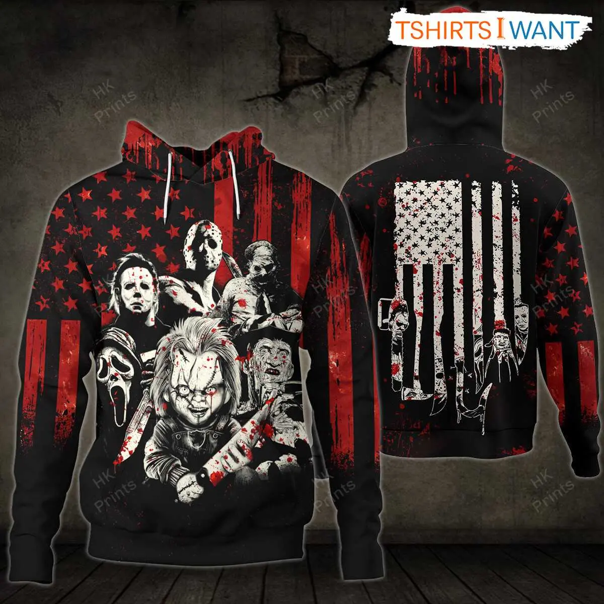 Halloween Horror Hoodie - Horror Villains Collection, Unique Halloween Custom Apparel 2 Halloween Horror Hoodie Unique Custom Apparel 2 1.jpg