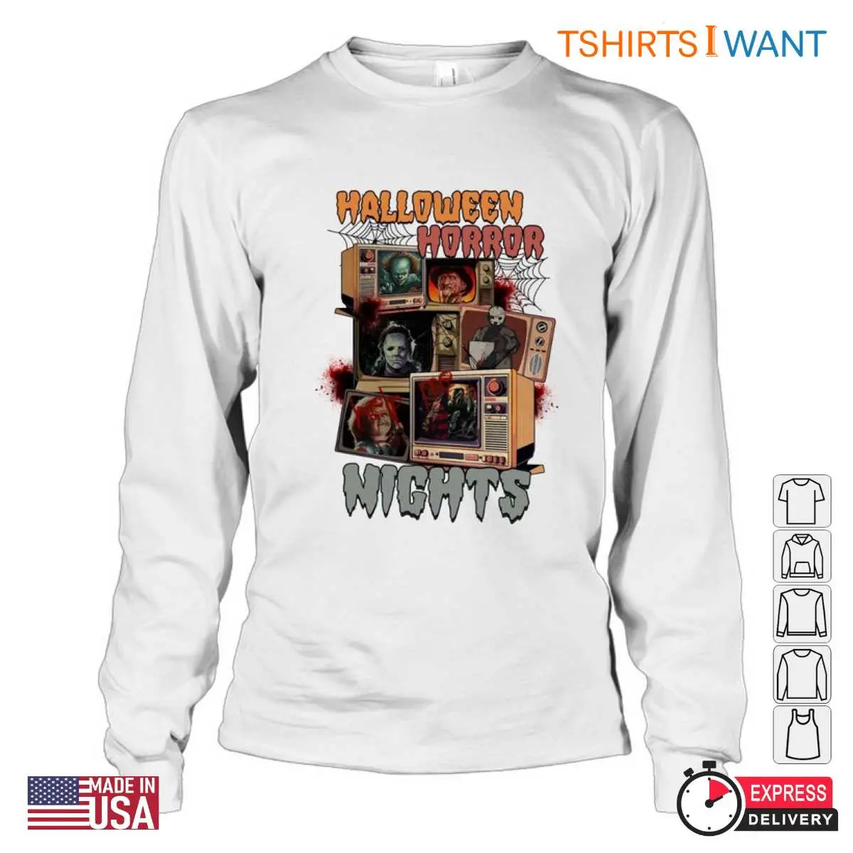 Halloween Horror Nights T Shirt Vintage Horror TV Design 5 1.jpg