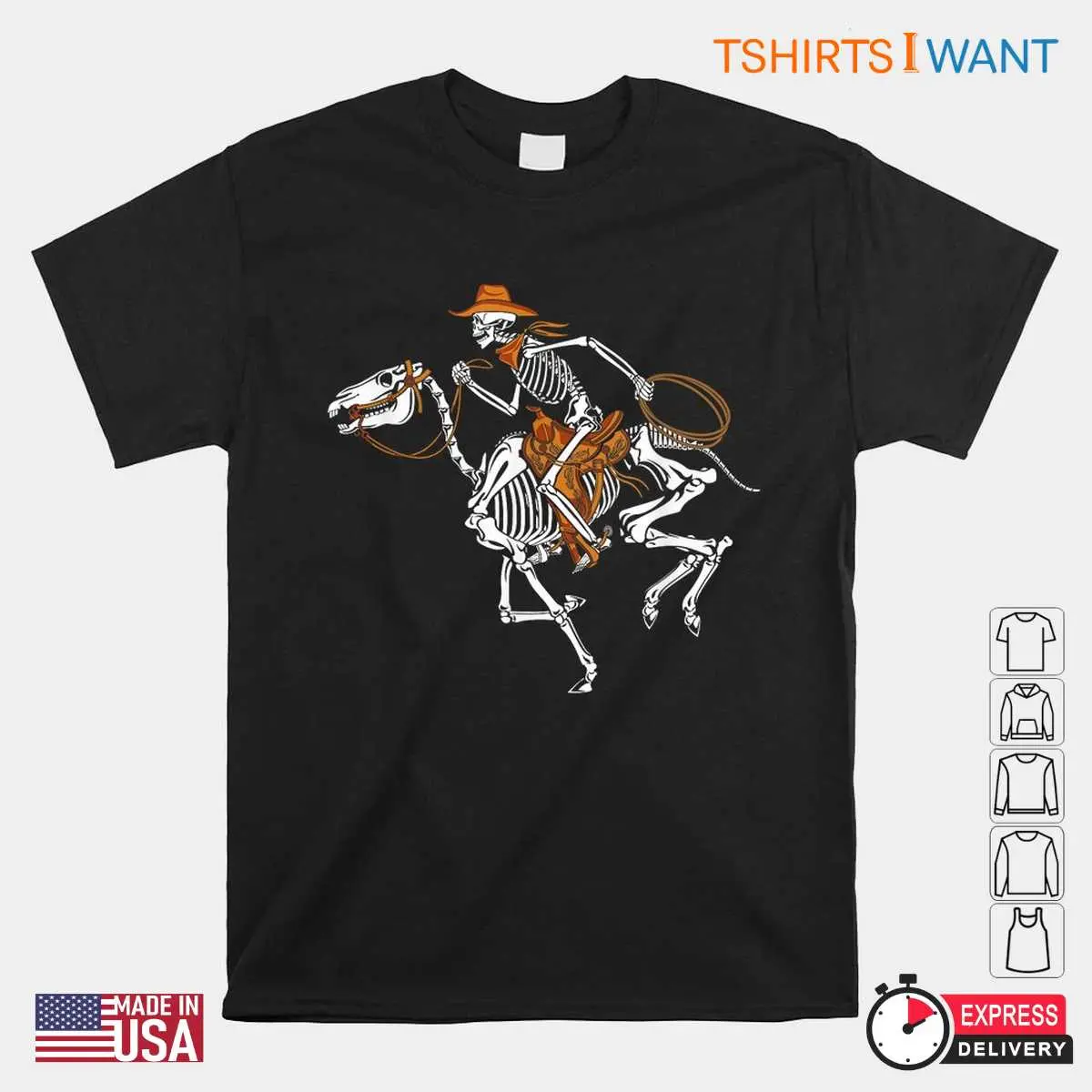 Halloween Horse Shirt Skeleton Cowboy Rider 1 1.jpg