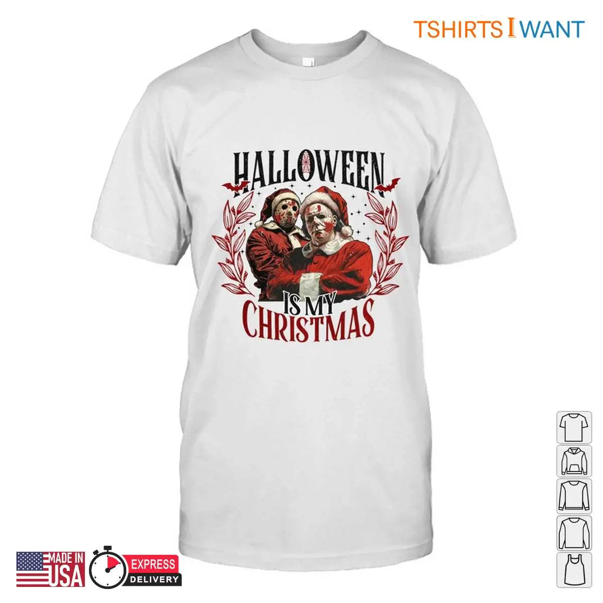Halloween Is My Christmas Sweatshirt - Festive Horror Design Tee 10 Halloween Is My Christmas Festive Horror Design Tee 2