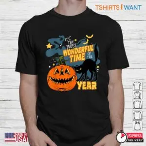 Halloween It's The Most Wonderful Time Of The Year: Spooky Season Celebration Shirt 5 Halloween Its The Most Wonderful Time Spooky Season Joy 2 1.jpg