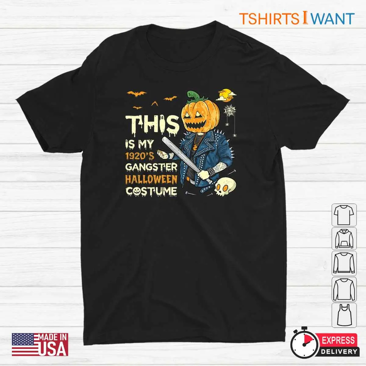 Halloween Mafia: This Is My 1920s Gangster Costume Halloween Mafia Shirt 12 Halloween Mafia Gangster Shirt Design