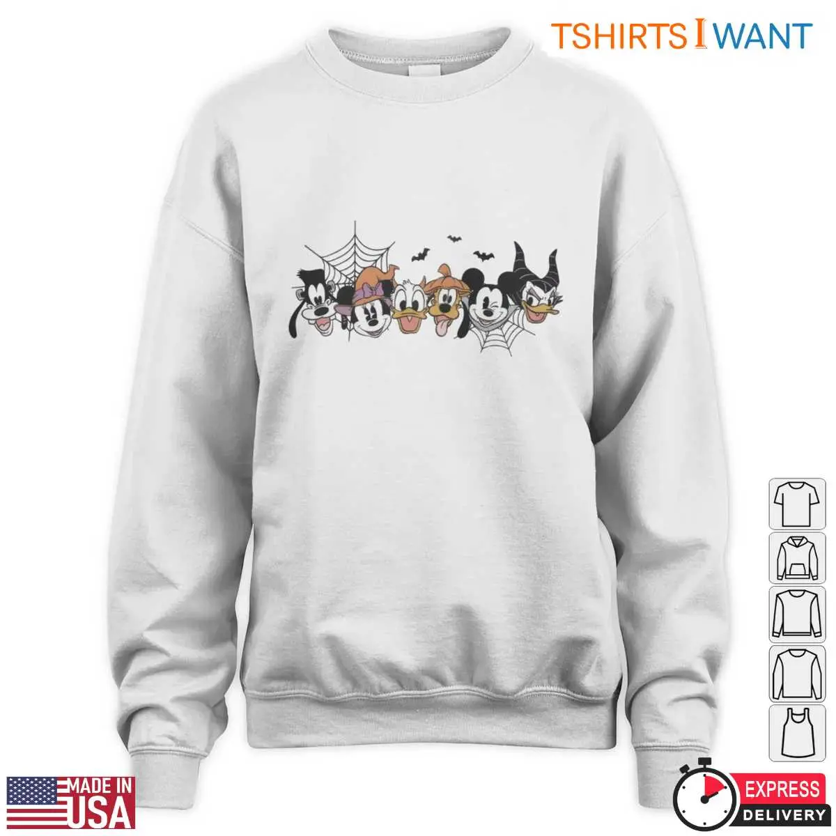 Halloween Mickey and Friends T Shirt E28093 Spooky Disney Character Costume Tee 3.jpg