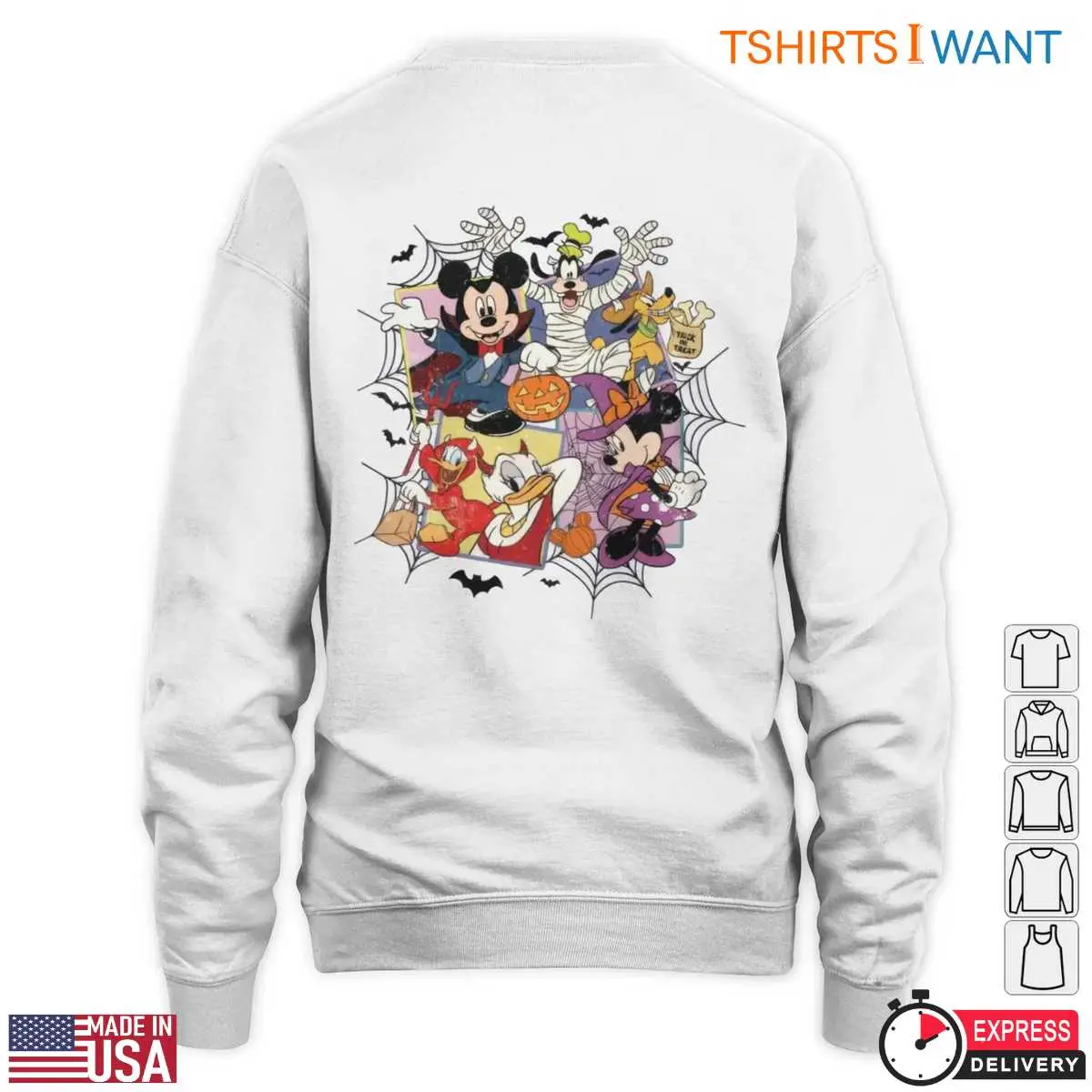 Halloween Mickey and Friends T Shirt E28093 Spooky Disney Character Costume Tee 4.jpg