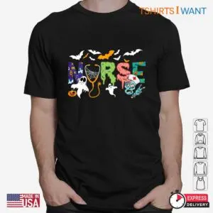 Halloween Nurse Shirt: Cute Zombie Nurse Halloween Costume Tee 6 Halloween Nurse Shirt Zombie Caregiver Tee 2 1.jpg