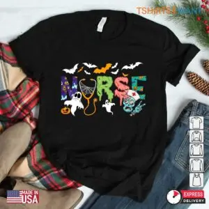 Halloween Nurse Shirt: Cute Zombie Nurse Halloween Costume Tee 7 Halloween Nurse Shirt Zombie Caregiver Tee 3 1.jpg
