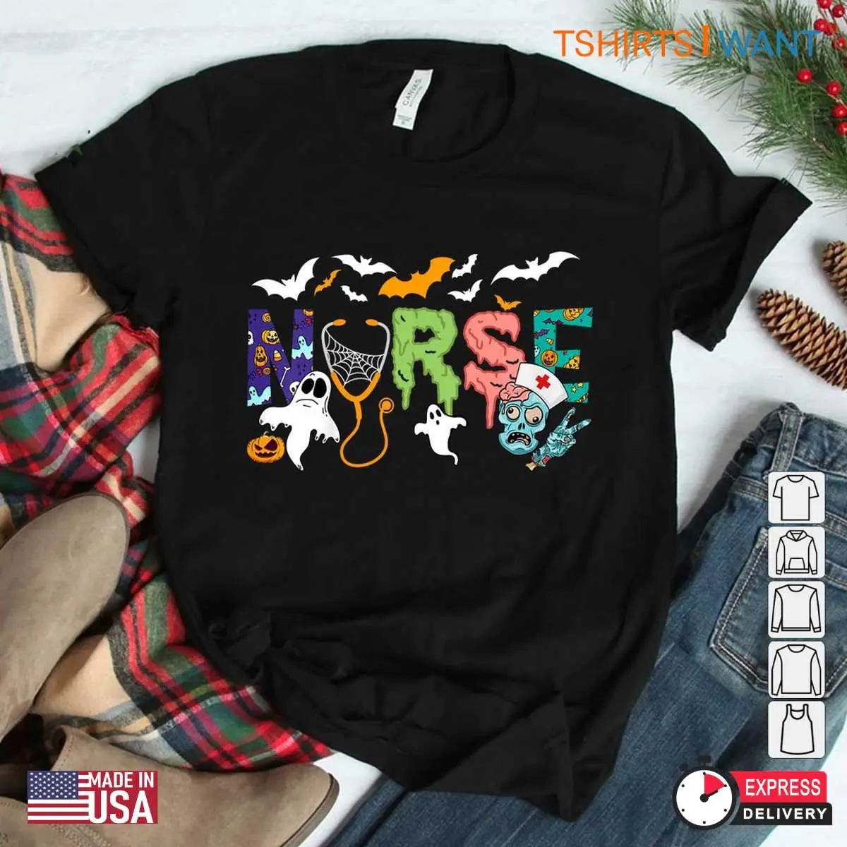 Halloween Nurse Shirt: Cute Zombie Nurse Halloween Costume Tee 11 Zombie Nurse Halloween Costume