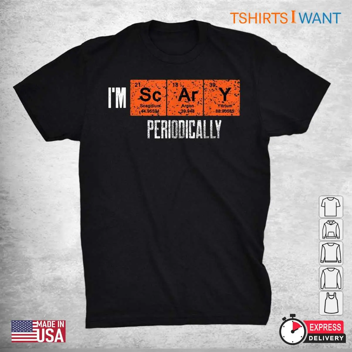 Halloween Periodic Table: I'm Scary Periodically Elements Halloween Costume 8 Halloween periodic table