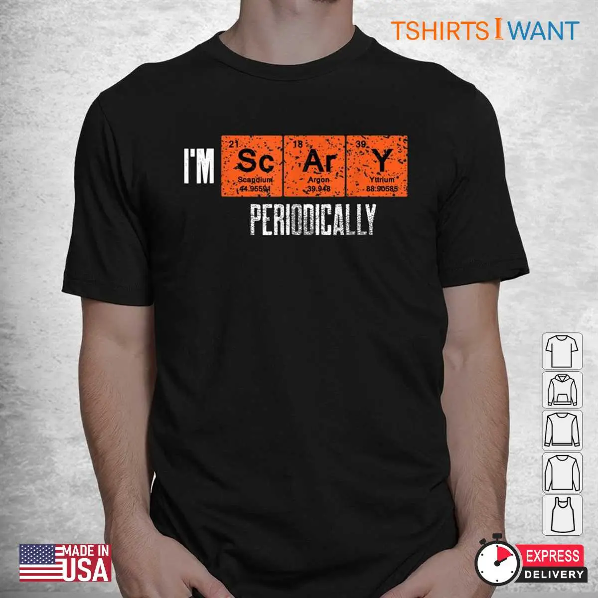 Halloween Periodic Table: I'm Scary Periodically Elements Halloween Costume 2 Halloween Periodic Table Spooky Elements Tee 2 1.jpg