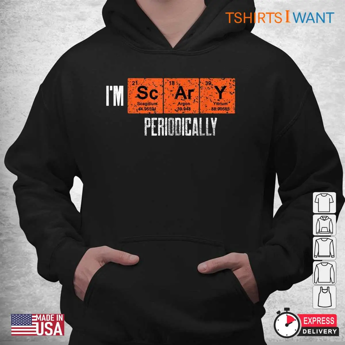 Halloween Periodic Table: I'm Scary Periodically Elements Halloween Costume 4 Halloween Periodic Table Spooky Elements Tee 4 1.jpg