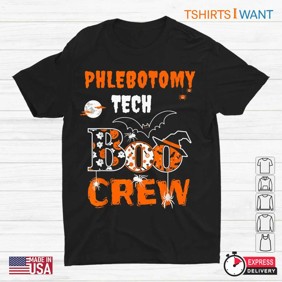 Halloween Phlebotomy Shirts Blood Tech Boo Crew Tee 1 1.jpg