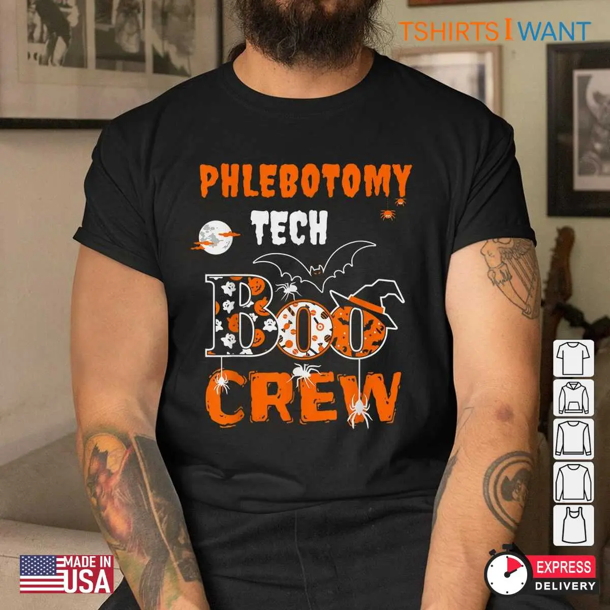 Halloween Phlebotomy Shirts Blood Tech Boo Crew Tee 5 1.jpg