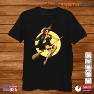 Halloween Pinup Vintage Witch Pin Up Tee 1 1.jpg