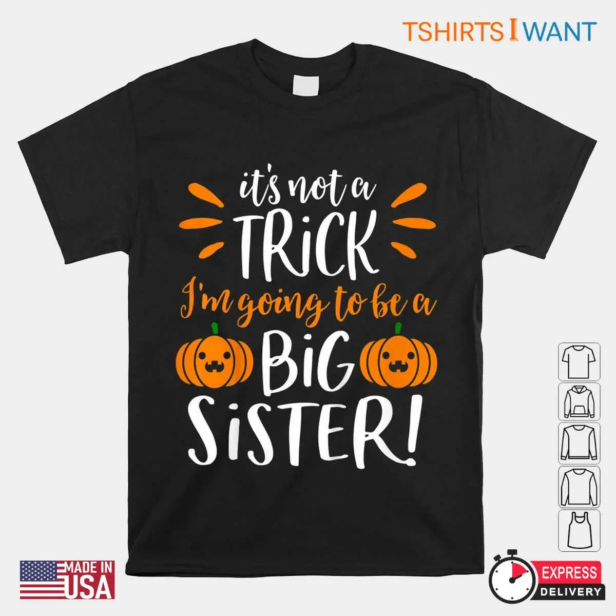 Halloween Pregnancy Announcement Shirt: Big Sister Halloween Pregnancy Reveal Tee 10 Big Sister Halloween Pregnancy Reveal Tee