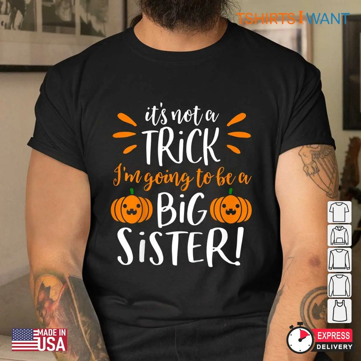 Halloween Pregnancy Announcement Shirt Big Sister Reveal Costume 4 1.jpg