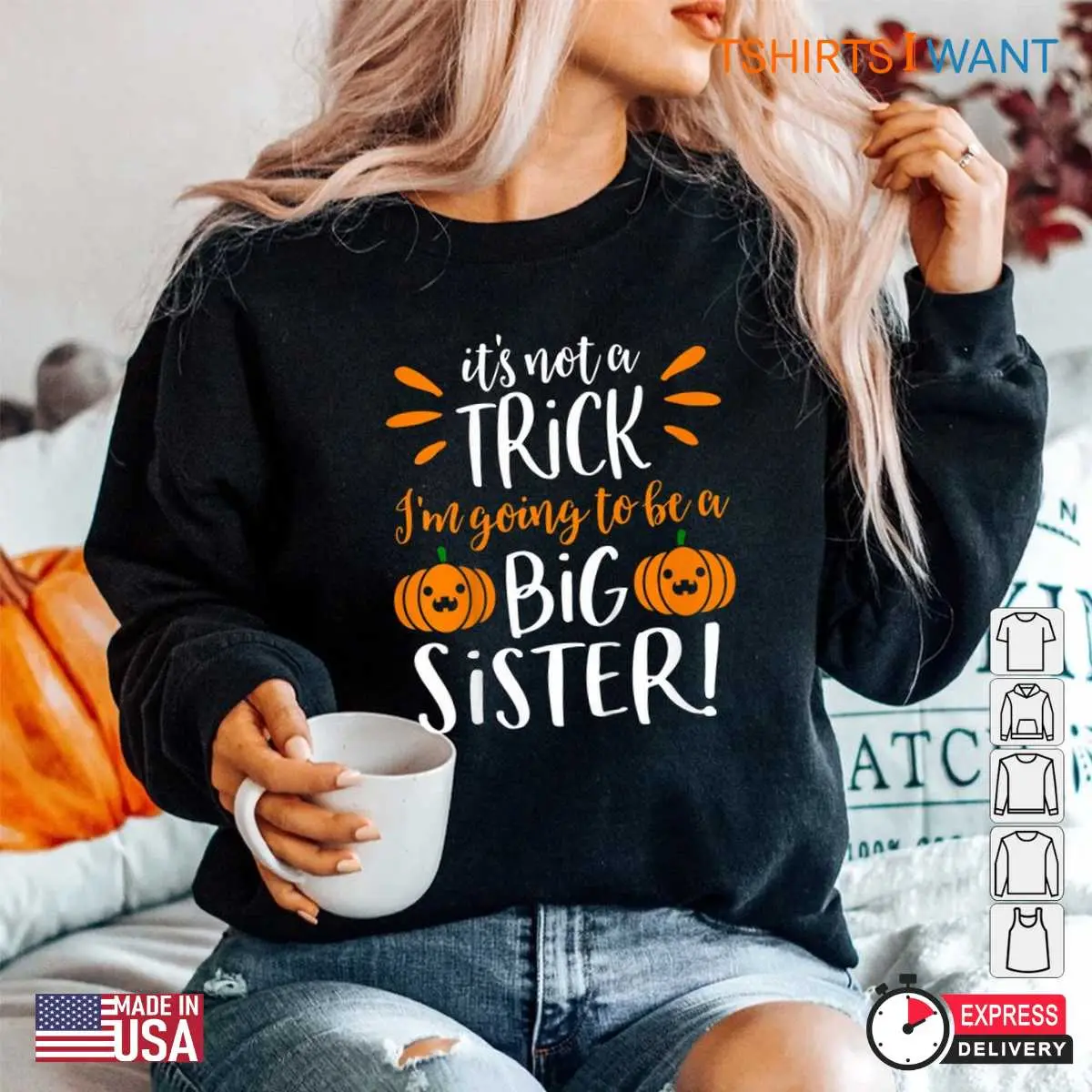 Halloween Pregnancy Announcement Shirt Big Sister Reveal Costume 5 1.jpg