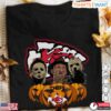 Halloween Pumpkin Michael Myers Freddy Krueger Jason Voorhees Kansas City Chiefs Spooky T Shirt 1 1.jpg