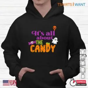 Halloween Shirt Teacher: It's About The Candy Kids Teacher Halloween Tee 9 Halloween Shirt Teacher Candy Kids Educator Tee 4 1.jpg