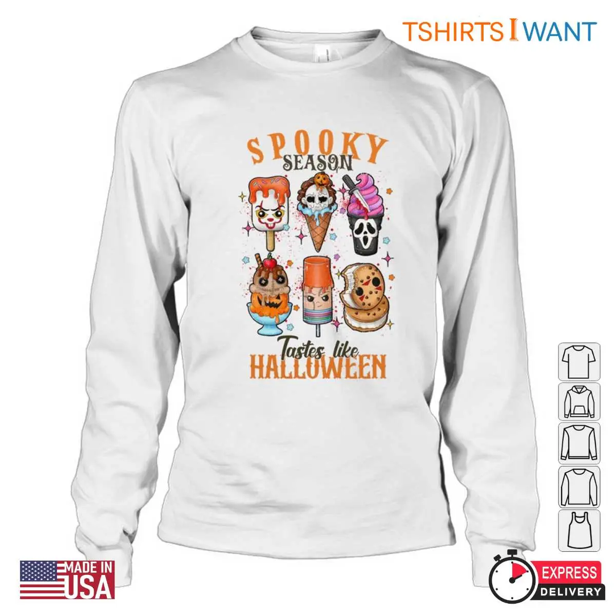 Halloween Spooky Season Tastes Like Halloween Treats Tee 2 1.jpg