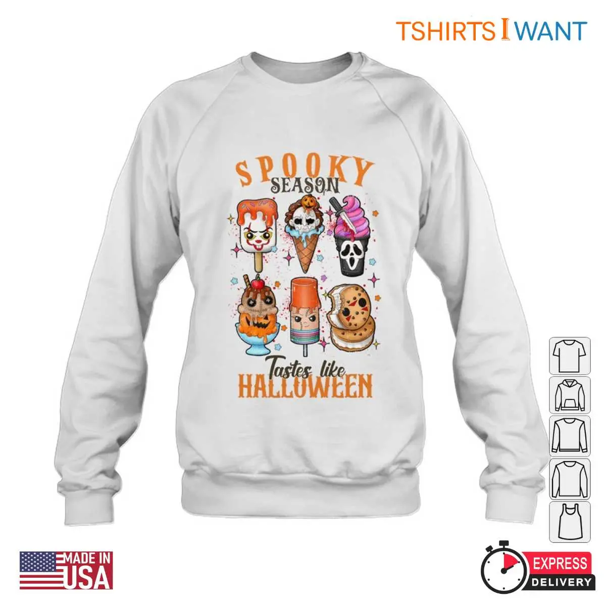 Halloween Spooky Season Tastes Like Halloween Treats Tee 5 1.jpg