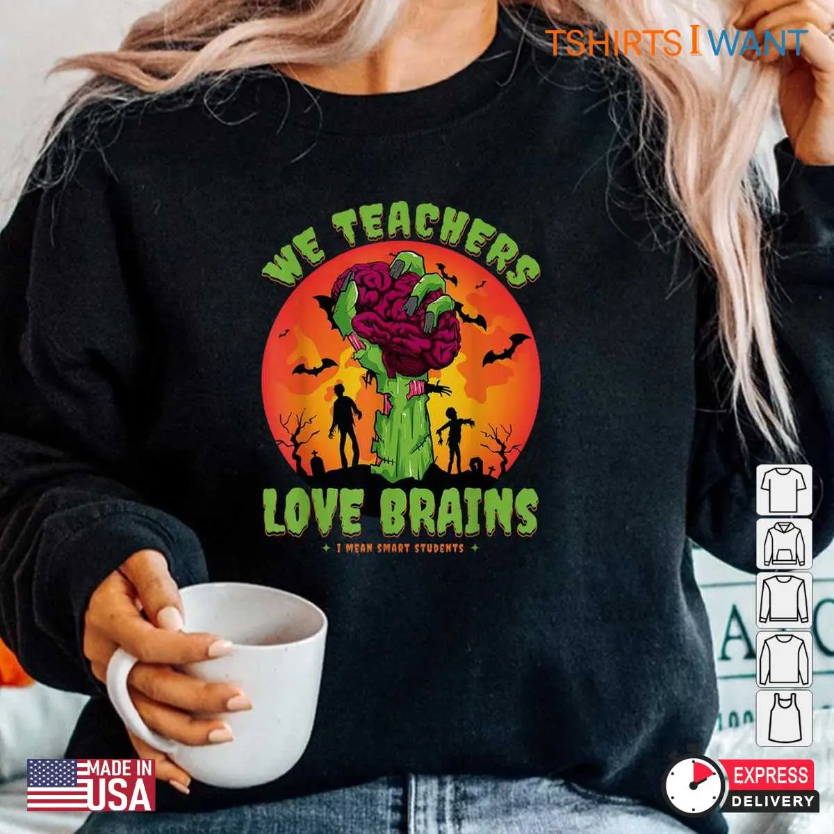 Halloween T Shirts For Teachers Brain Loving Zombie Tee 6 1.jpg