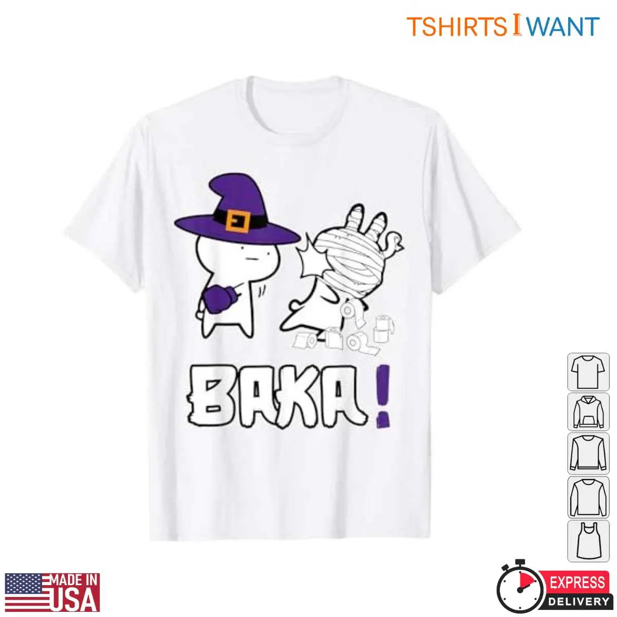Halloween T Shirts Funny Anime Baka Witch Mummy 2 1.jpg