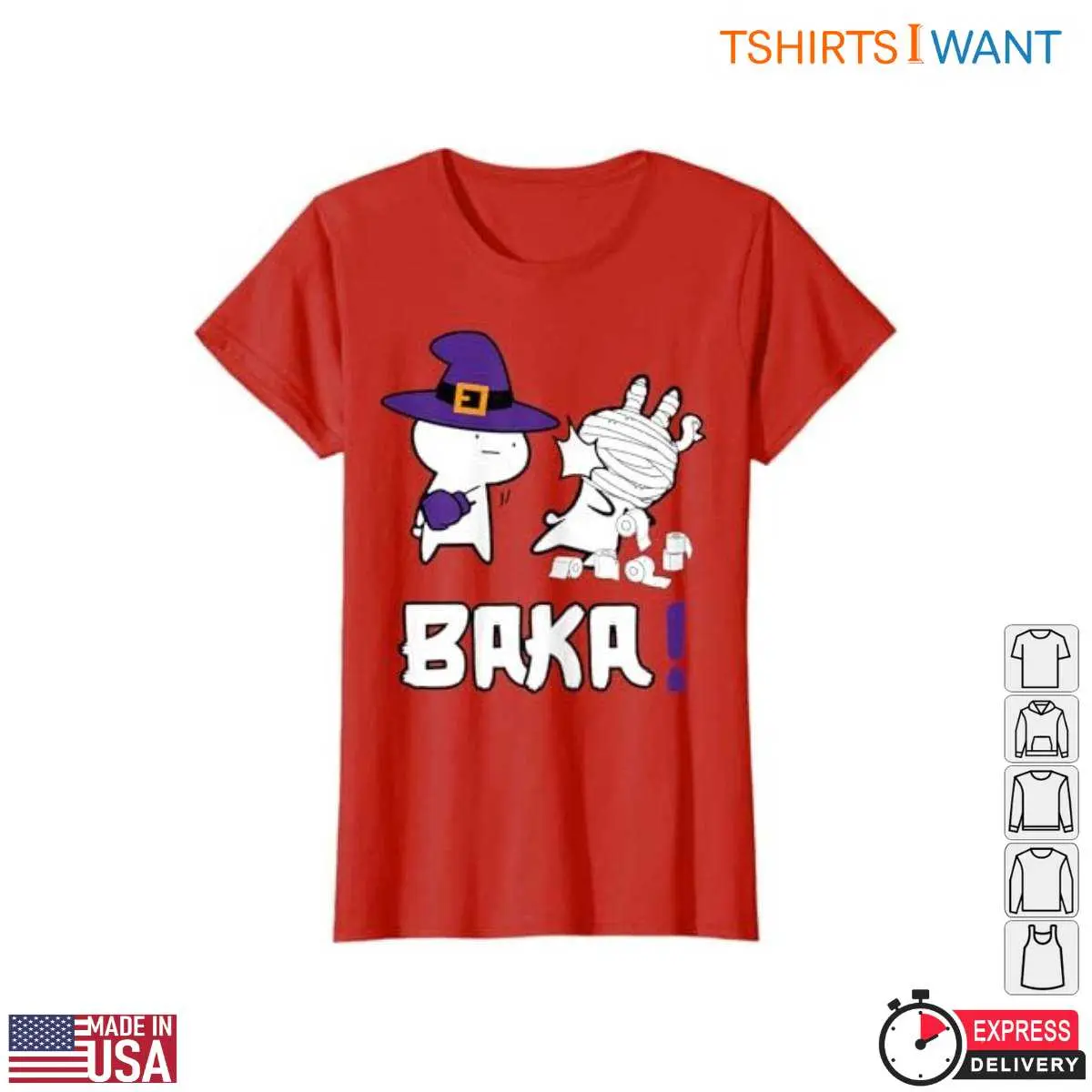 Halloween T Shirts Funny Anime Baka Witch Mummy 3 1.jpg
