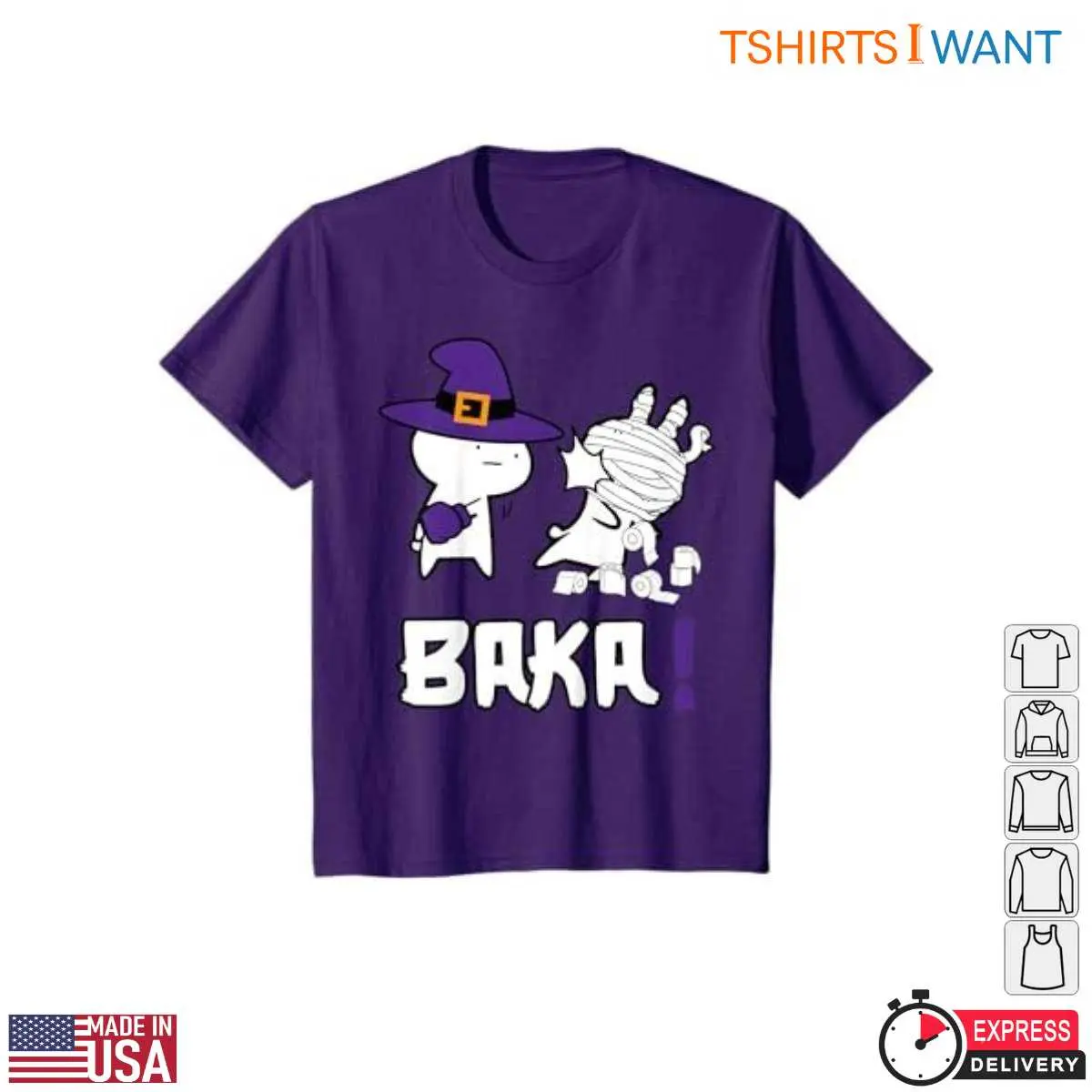 Halloween T Shirts Funny Anime Baka Witch Mummy 6 1.jpg
