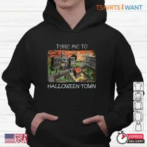 Halloween Town Shirt: Take Me To Halloween Town Costume Tee 9 Halloween Town Shirt Spooky Village Costume 4 1.jpg