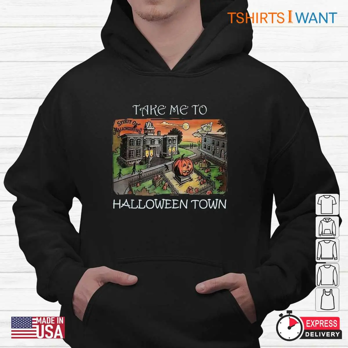 Halloween Town Shirt Spooky Village Costume 4 1.jpg