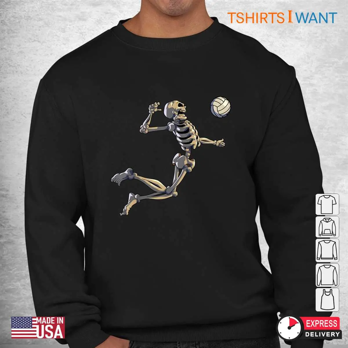 Halloween Volleyball Skeleton Player Tee 3 1.jpg