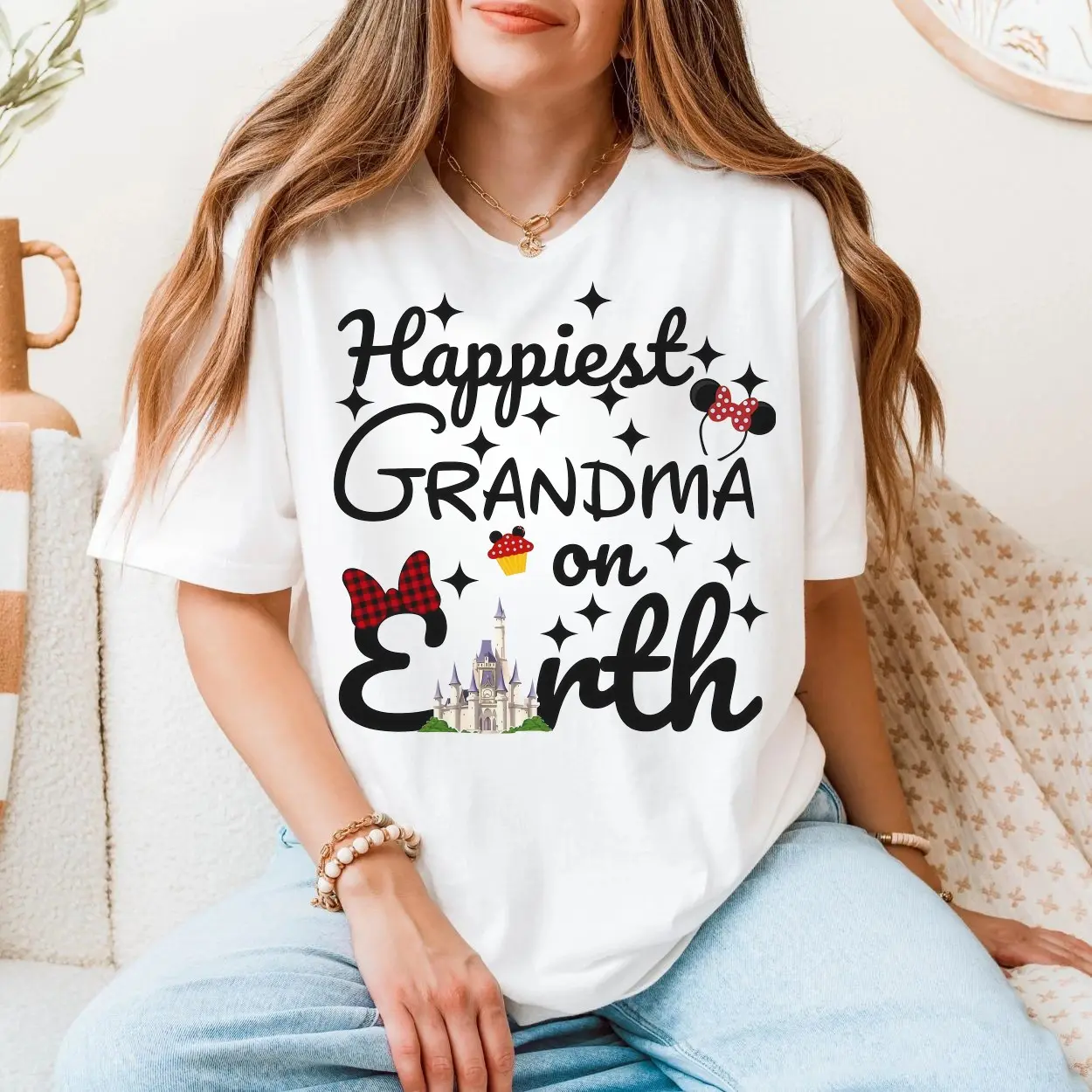 Happiest Grandma on Earth T Shirt E28093 Cute Disney Inspired Tee 5.jpg