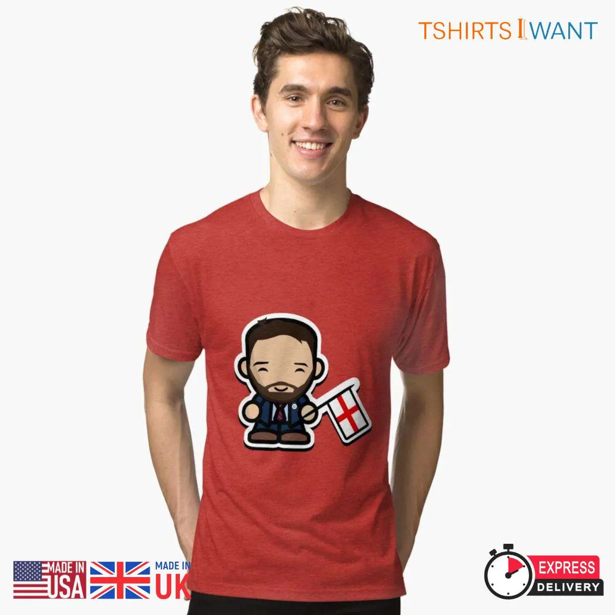 Happy Gareth Southgate Funny Emoji of England Coach Essential T-Shirt 10 Happy Gareth Southgate Funny Emoji England Coach Tee