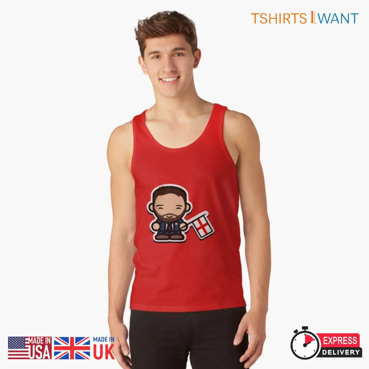 Happy Gareth Southgate Funny Emoji of England Coach Essential T-Shirt 11 Happy Gareth Southgate Emoji T-Shirt Design