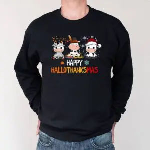 Happy HalloThanksMas Cow Lover Thanksgiving Sweatshirt 8 Happy HalloThanksMas Cow Lover Thanksgiving Sweatshirt 4 1.jpg