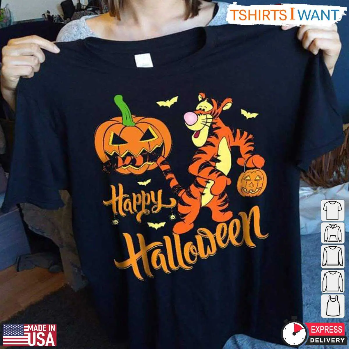 Happy Halloween Pooh Tigger Pumpkin T Shirt 1 1.jpg