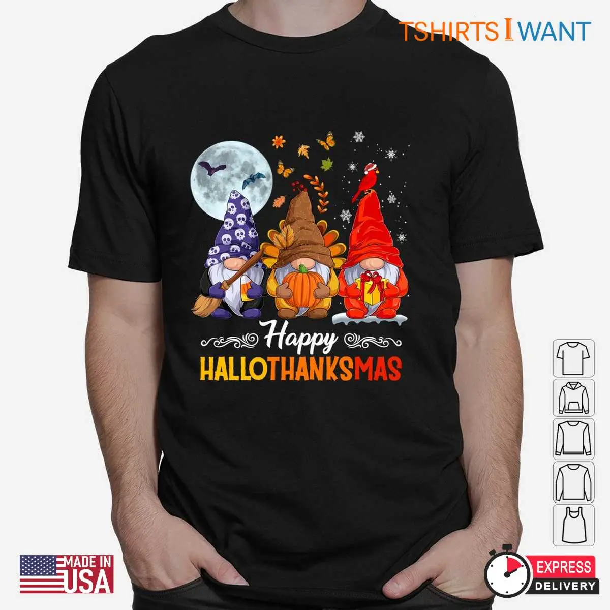 Happy Halloween Thanksgiving Christmas Hallothanksmas Tee 2 1.jpg
