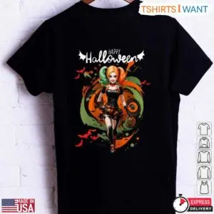 Harley Quinn Halloween Costume Bat T-Shirt 4 Harley Quinn Halloween Costume Bat T Shirt 2 1.jpg
