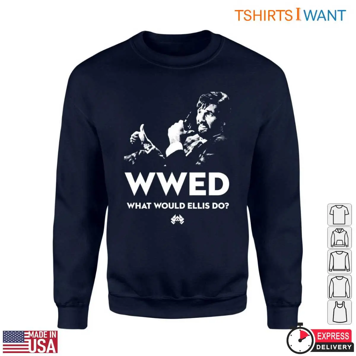Harry Ellis Die Hard T Shirt WWED What Would Ellis Do Quote 3 1.jpg