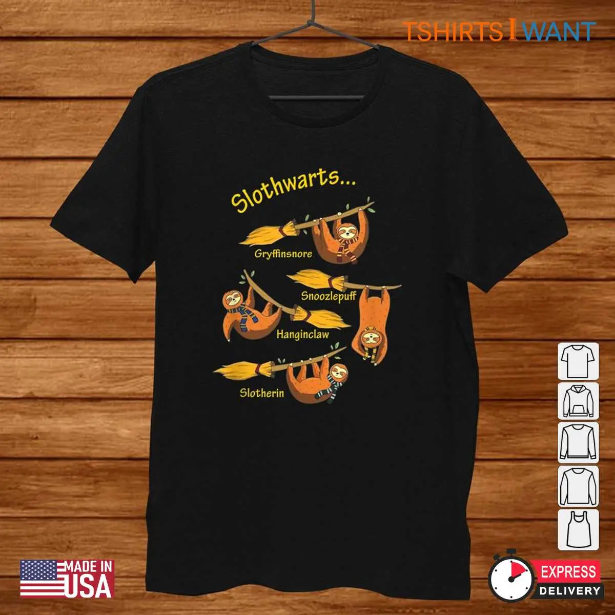 Harry Potter Halloween Shirt: Cute Slothwarts Potter Halloween Men's Tee 8 Harry Potter Halloween Shirt