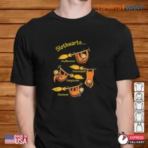 Harry Potter Halloween Shirt: Cute Slothwarts Potter Halloween Men's Tee 5 Harry Potter Halloween Shirt Slothwarts Magical Tee 2 1.jpg